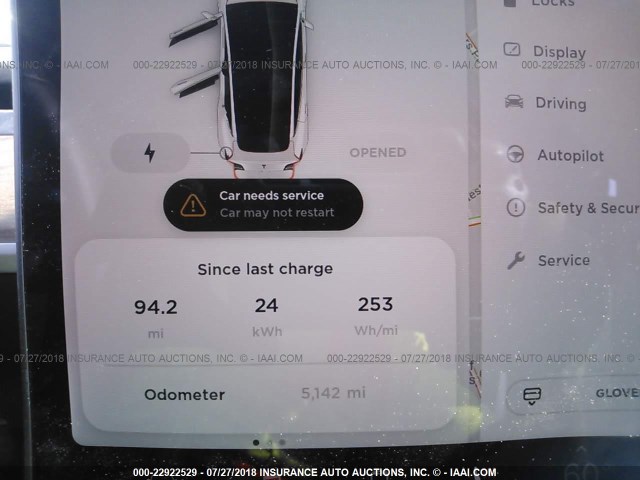 5YJ3E1EA2JF009288 - 2018 TESLA MODEL 3 თეთრი ფოტო 7