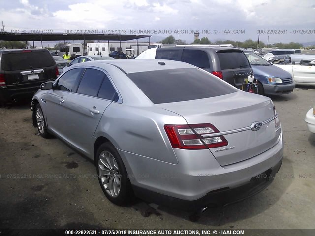 1FAHP2F88DG103550 - 2013 FORD TAURUS LIMITED SILVER photo 3