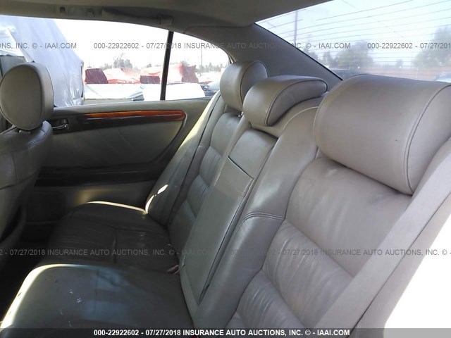 JT8BL69S910006595 - 2001 LEXUS GS 430 GOLD photo 8