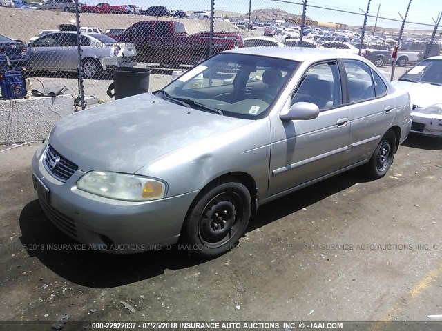 3N1CB51D53L777743 - 2003 NISSAN SENTRA XE/GXE GRAY photo 2