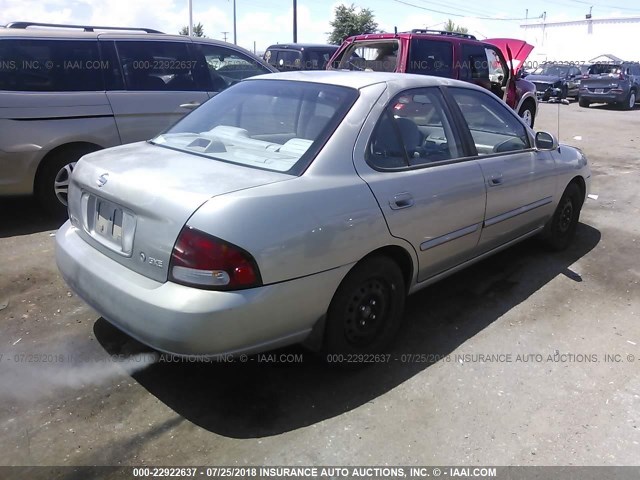 3N1CB51D53L777743 - 2003 NISSAN SENTRA XE/GXE GRAY photo 4