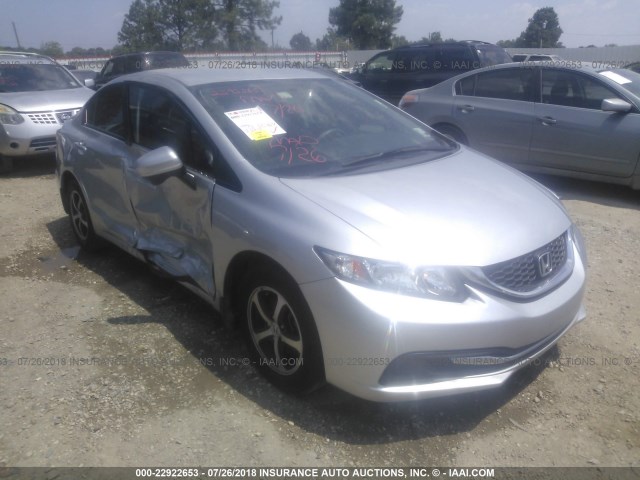 19XFB2F75FE047769 - 2015 HONDA CIVIC SE SILVER photo 1