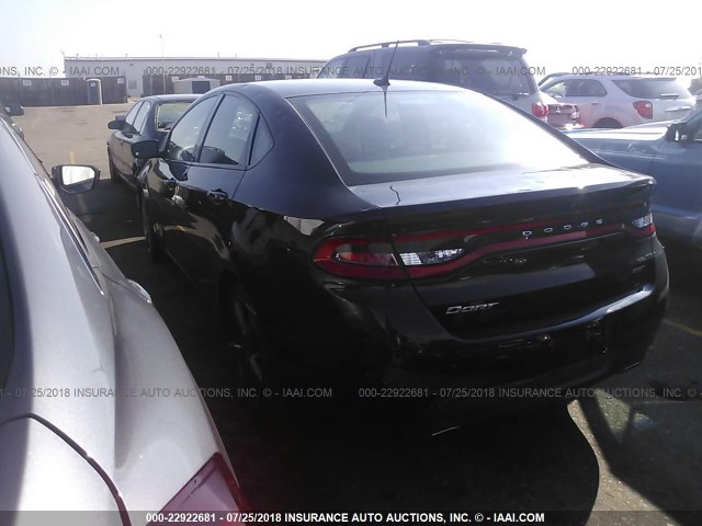 1C3CDFEB9FD173620 - 2015 DODGE DART GT BLACK photo 3