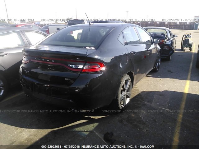 1C3CDFEB9FD173620 - 2015 DODGE DART GT BLACK photo 4