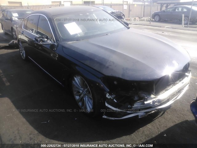 WBA7F0C56GGL99483 - 2016 BMW 750 I BLACK photo 1