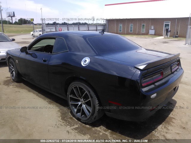 2C3CDZFJ7HH617073 - 2017 DODGE CHALLENGER R/T 392 BLACK photo 3