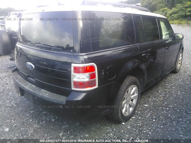 2FMDK51C89BA58219 - 2009 FORD FLEX SE BLACK photo 4