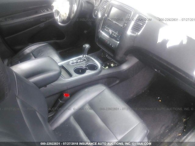 1C4RDJDG8DC572009 - 2013 DODGE DURANGO CREW Dark Blue photo 5