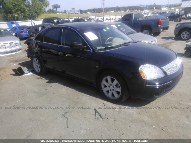 1FAHP24177G124318 - 2007 FORD FIVE HUNDRED SEL BLACK photo 1