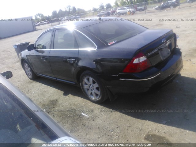 1FAHP24177G124318 - 2007 FORD FIVE HUNDRED SEL BLACK photo 3
