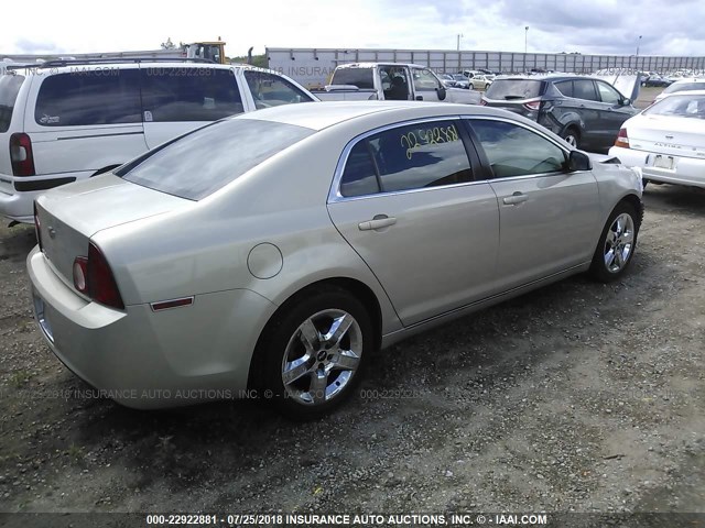 1G1ZC5E04AF187075 - 2010 CHEVROLET MALIBU 1LT 金色 照片 4