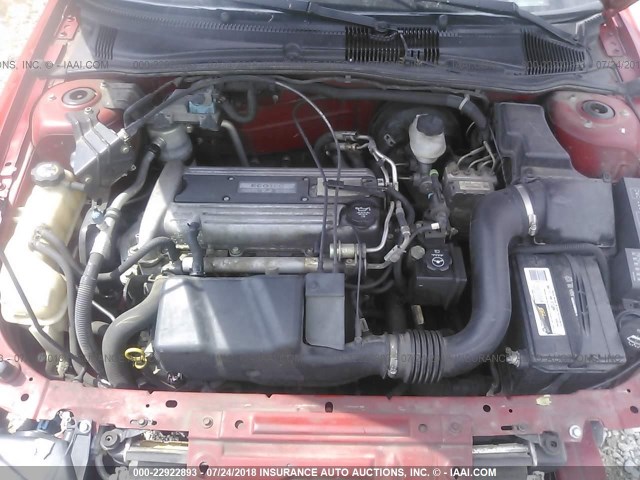 1G1JF52F357108136 - 2005 CHEVROLET CAVALIER LS RED photo 10