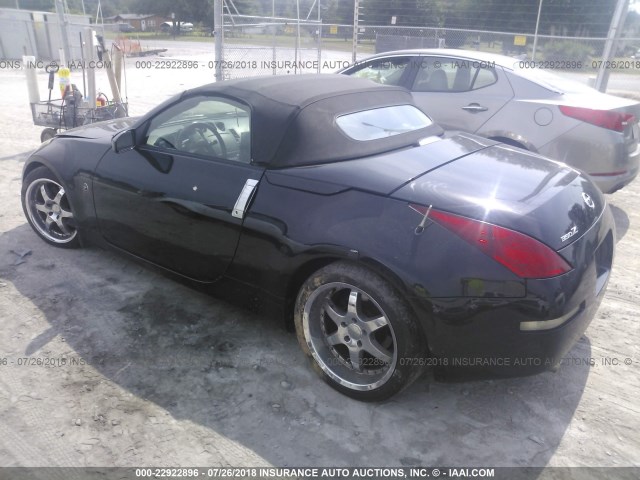 JN1AZ36A84T016482 - 2004 NISSAN 350Z ROADSTER BLACK photo 3