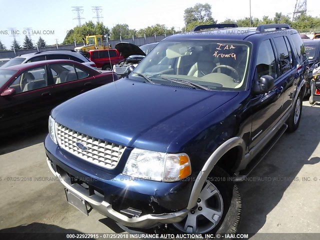 1FMZU74W35UA40619 - 2005 FORD EXPLORER EDDIE BAUER BLUE photo 2