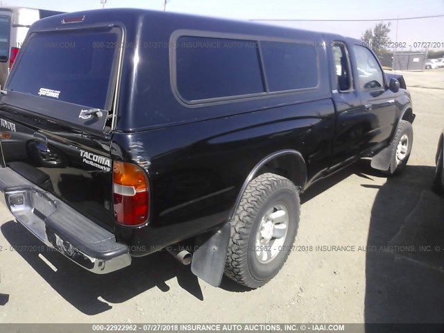 4TASN92N2XZ477537 - 1999 TOYOTA TACOMA XTRACAB PRERUNNER შავი ფოტო 4