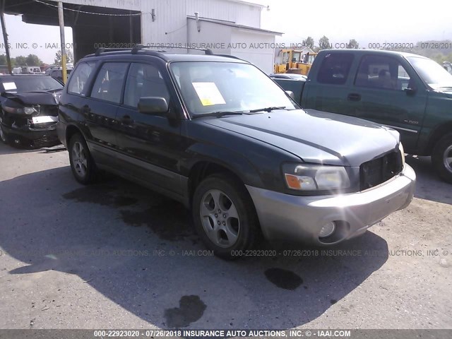 JF1SG65693H709221 - 2003 SUBARU FORESTER 2.5XS GREEN photo 1