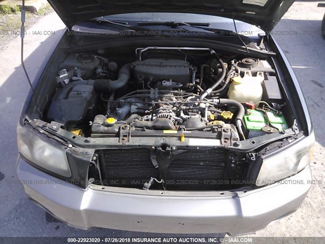 JF1SG65693H709221 - 2003 SUBARU FORESTER 2.5XS მწვანე ფოტო 10