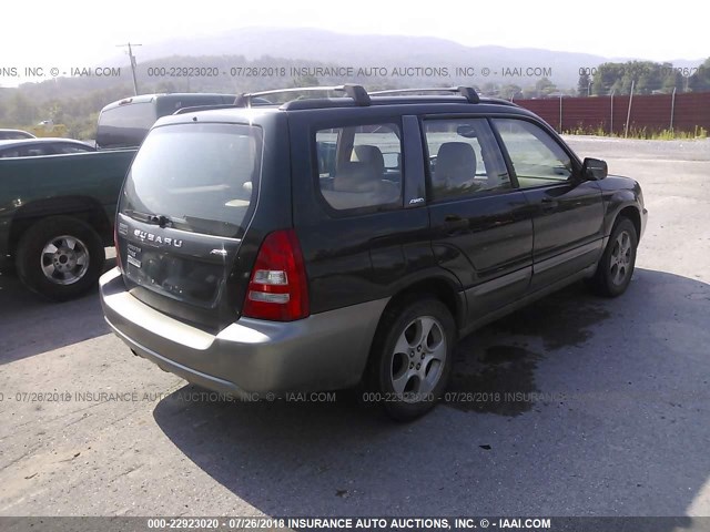 JF1SG65693H709221 - 2003 SUBARU FORESTER 2.5XS მწვანე ფოტო 4