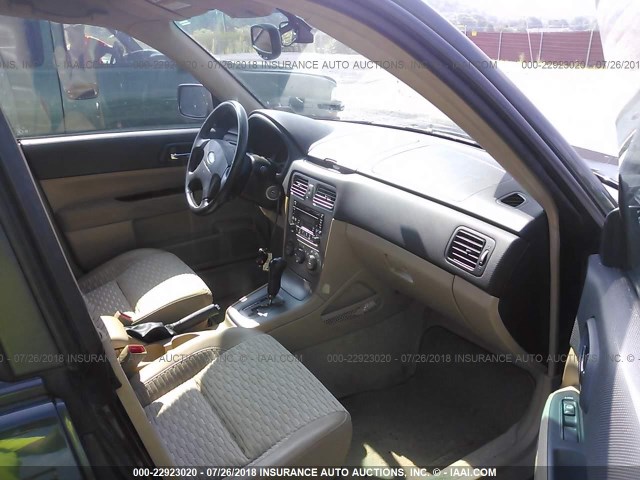 JF1SG65693H709221 - 2003 SUBARU FORESTER 2.5XS მწვანე ფოტო 5