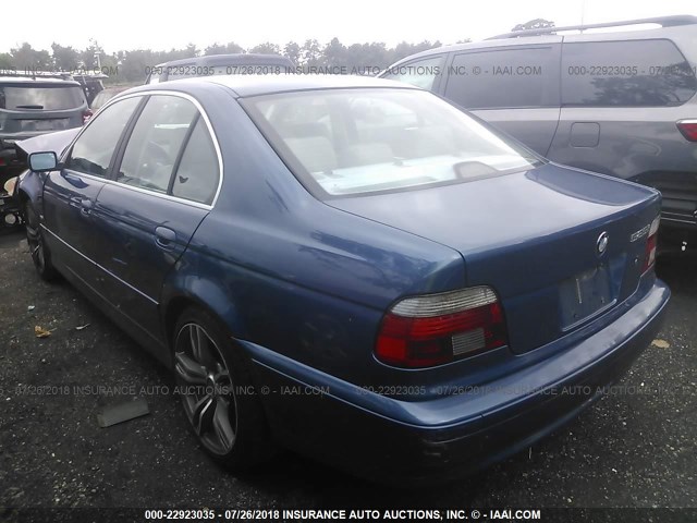 WBADT43473GY98832 - 2003 BMW 525 I AUTOMATIC BLUE photo 3