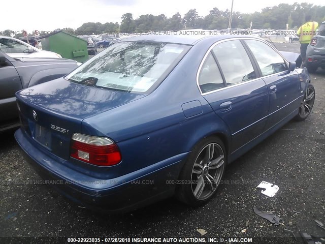 WBADT43473GY98832 - 2003 BMW 525 I AUTOMATIC BLUE photo 4
