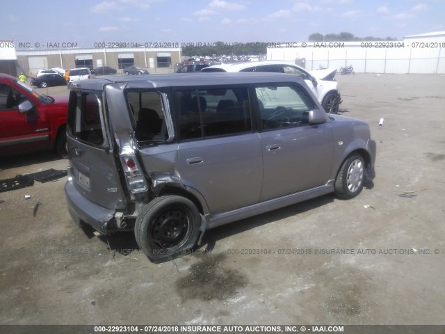 JTLKT324764115430 - 2006 TOYOTA SCION XB Silber Foto 4