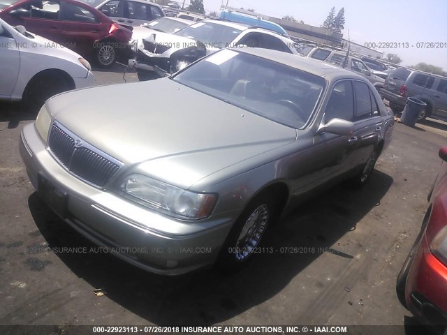 JNKBY31A3WM501037 - 1998 INFINITI Q45 T GREEN photo 2