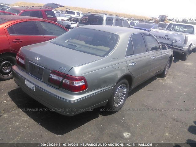 JNKBY31A3WM501037 - 1998 INFINITI Q45 T GREEN photo 4