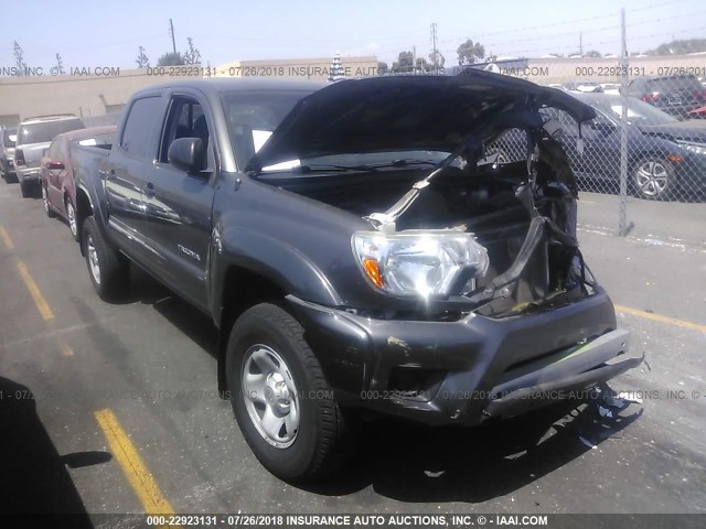5TFJX4GN1EX030292 - 2014 TOYOTA TACOMA DOUBLE CAB 灰色 照片 1