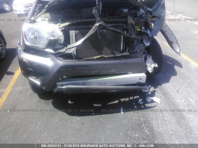 5TFJX4GN1EX030292 - 2014 TOYOTA TACOMA DOUBLE CAB 灰色 照片 6