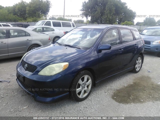 2T1KY32E04C279456 - 2004 TOYOTA COROLLA MATRIX XRS Dark Blue photo 2