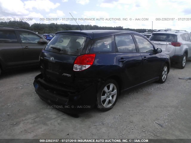 2T1KY32E04C279456 - 2004 TOYOTA COROLLA MATRIX XRS Dark Blue photo 4