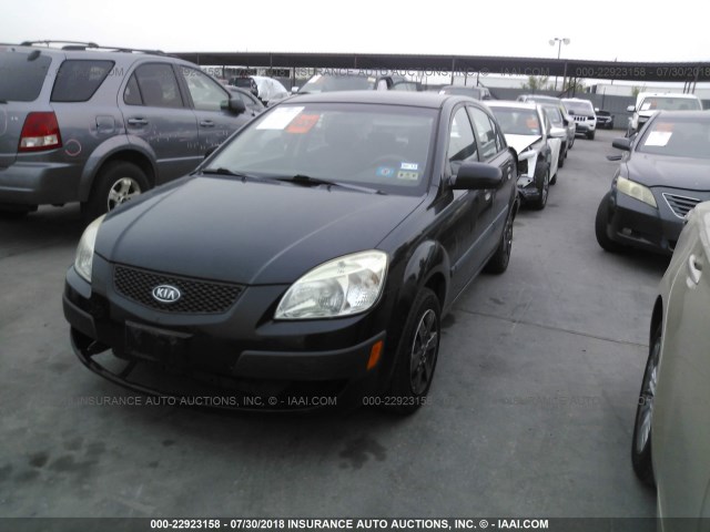 KNADE163486353020 - 2008 KIA RIO 5 SX BLACK photo 2