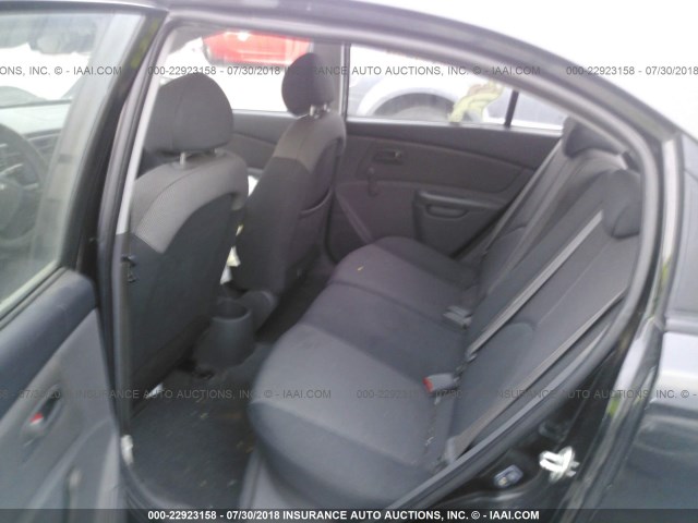 KNADE163486353020 - 2008 KIA RIO 5 SX BLACK photo 8