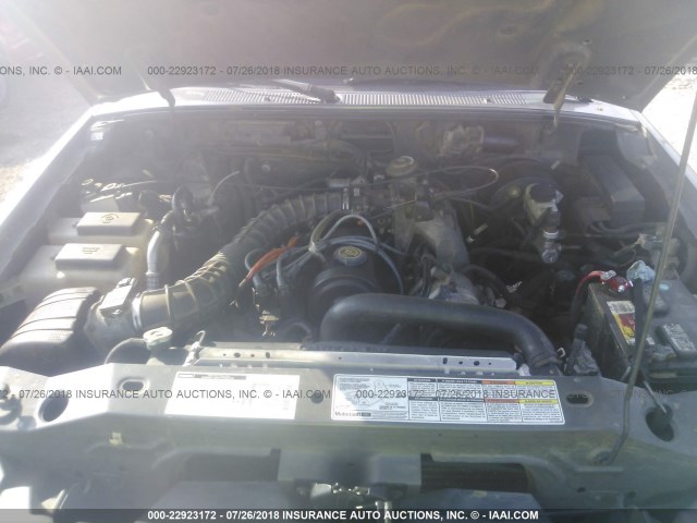 4F4YR12CXYTM11347 - 2000 MAZDA B2500 GRAY photo 10