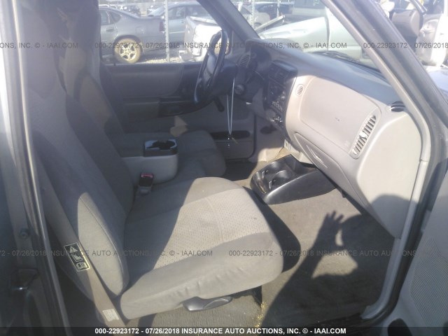 4F4YR12CXYTM11347 - 2000 MAZDA B2500 GRAY photo 5