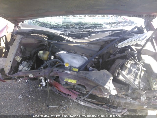 4T1BE32K96U145139 - 2006 TOYOTA CAMRY LE/XLE/SE 勃艮第红 照片 10