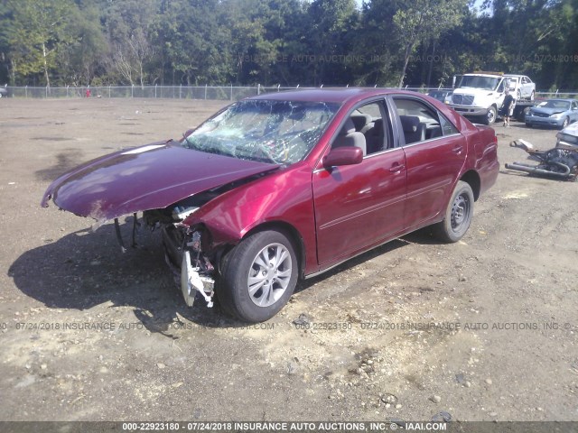 4T1BE32K96U145139 - 2006 TOYOTA CAMRY LE/XLE/SE 勃艮第红 照片 2