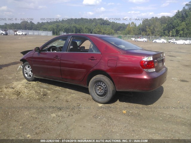 4T1BE32K96U145139 - 2006 TOYOTA CAMRY LE/XLE/SE 勃艮第红 照片 3