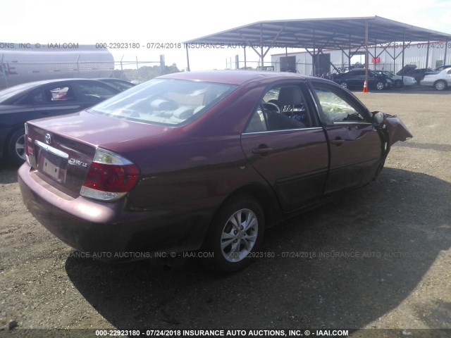 4T1BE32K96U145139 - 2006 TOYOTA CAMRY LE/XLE/SE 勃艮第红 照片 4