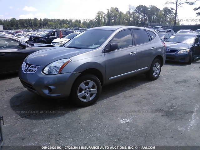 JN8AS5MV4BW668650 - 2011 NISSAN ROGUE S/SV/KROM GRAY photo 2