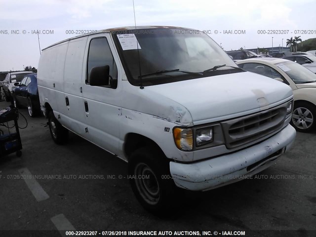 1FTNE24L41HA12596 - 2001 FORD ECONOLINE E250 VAN WHITE photo 1