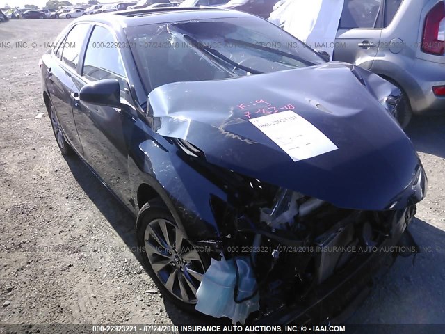 4T1BK1FK2FU554221 - 2015 TOYOTA CAMRY XSE/XLE BLACK photo 1