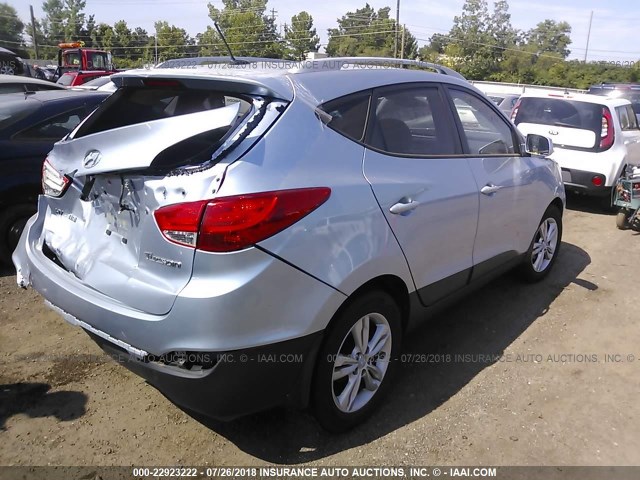 KM8JU3AC8BU129159 - 2011 HYUNDAI TUCSON GLS/LIMITED 蓝色 照片 4