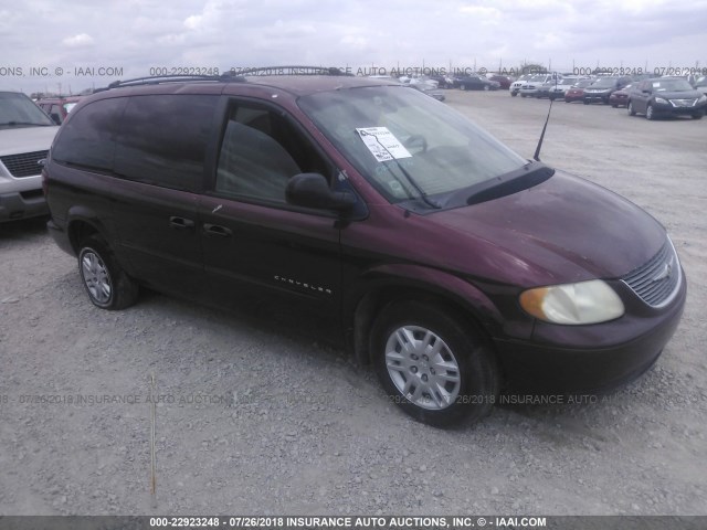2C4GP44371R379768 - 2001 CHRYSLER TOWN & COUNTRY LX MAROON photo 1