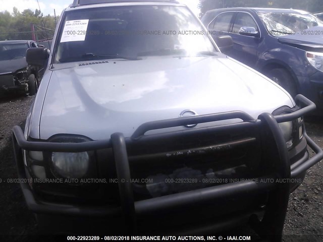 5N1MD28Y52C525368 - 2002 NISSAN XTERRA SE/SC SILVER photo 6