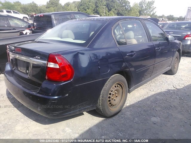 1G1ZS58F37F106577 - 2007 CHEVROLET MALIBU LS 深蓝色 照片 4