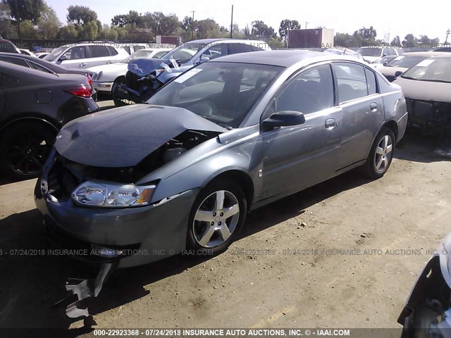 1G8AL58F06Z198241 - 2006 SATURN ION LEVEL 3 GRAY photo 2