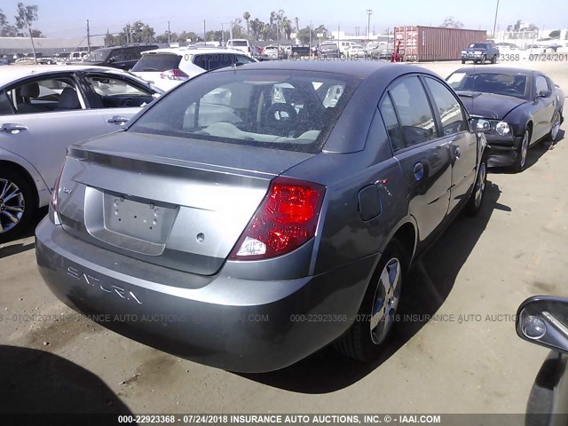 1G8AL58F06Z198241 - 2006 SATURN ION LEVEL 3 GRAY photo 4
