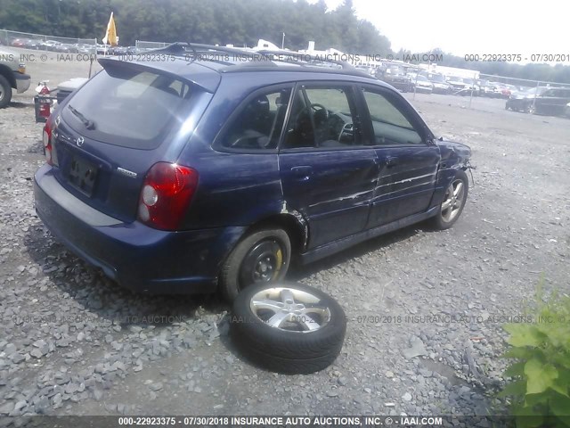 JM1BJ246031184130 - 2003 MAZDA PROTEGE PR5 蓝色 照片 4